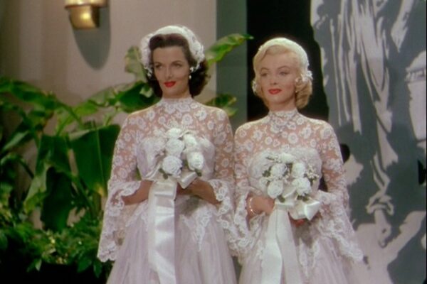 suknie ślubne z filmów - Marilyn monroe mężczyźni wolą blondynki