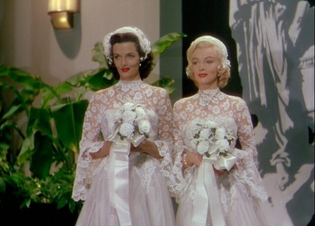 suknie ślubne z filmów - Marilyn monroe mężczyźni wolą blondynki