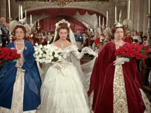 słynne suknie ślubne z filmów - sissi romy schneider